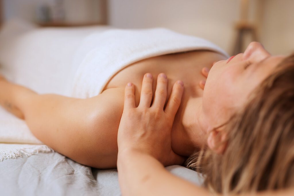 Sanfte Lymphdrainage im Liegen